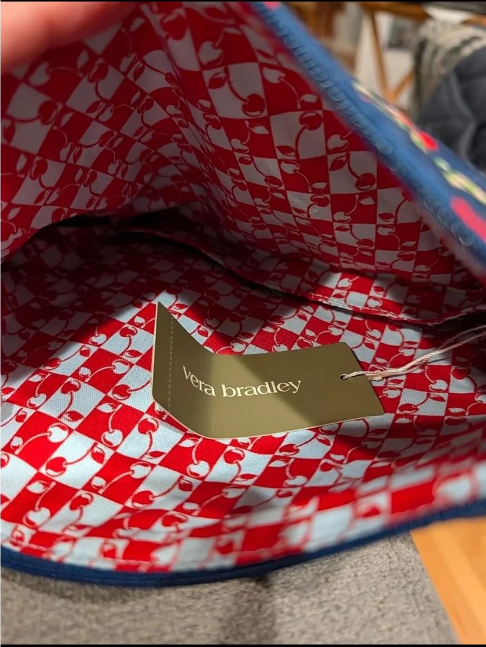 Vera Bradley quilted cosmetic